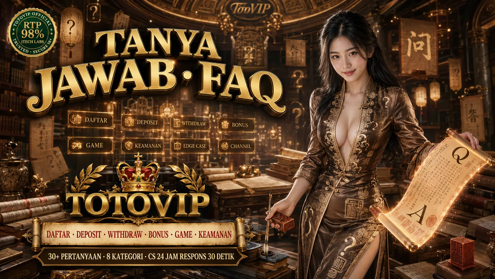 FAQ TotoVIP Pertanyaan Lengkap 30 Topik Customer Service
