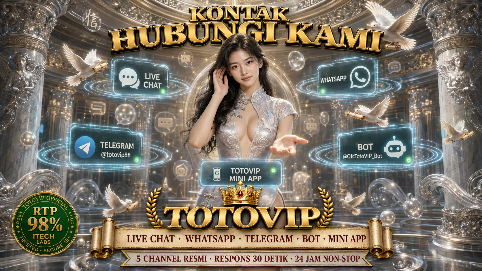 Kontak TotoVIP Live Chat WhatsApp Telegram Customer Service