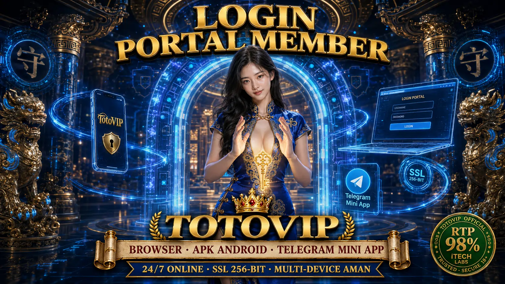 Login TotoVIP 3 Channel Akses Browser APK Telegram
